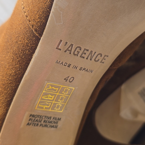 L'AGENCE LENA II TALL LEATHER/SUEDE BOOTS - Picture 9 of 13